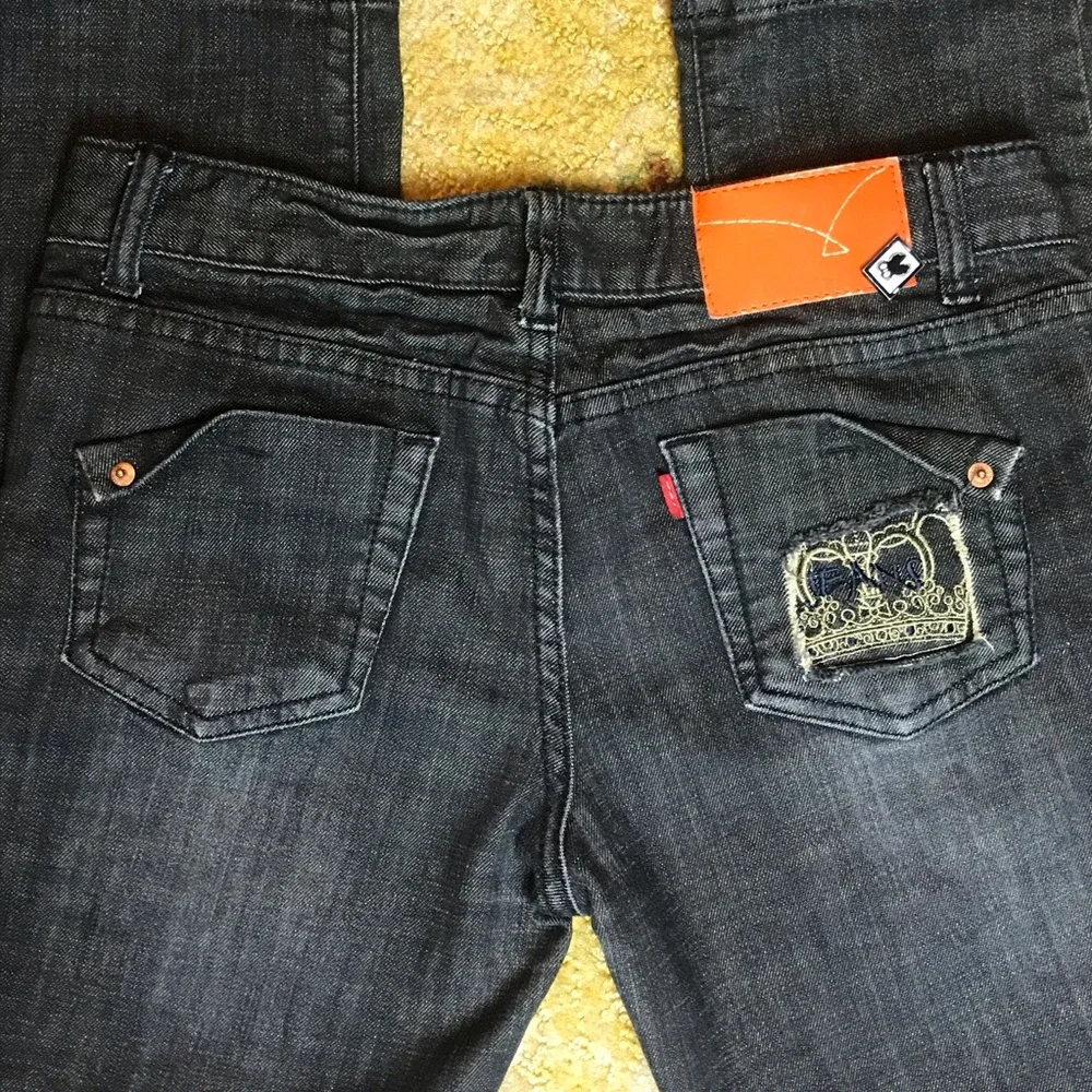 Unique D2T Denim Division Jeans Black Denim Size 30 - Picture 7 of 7